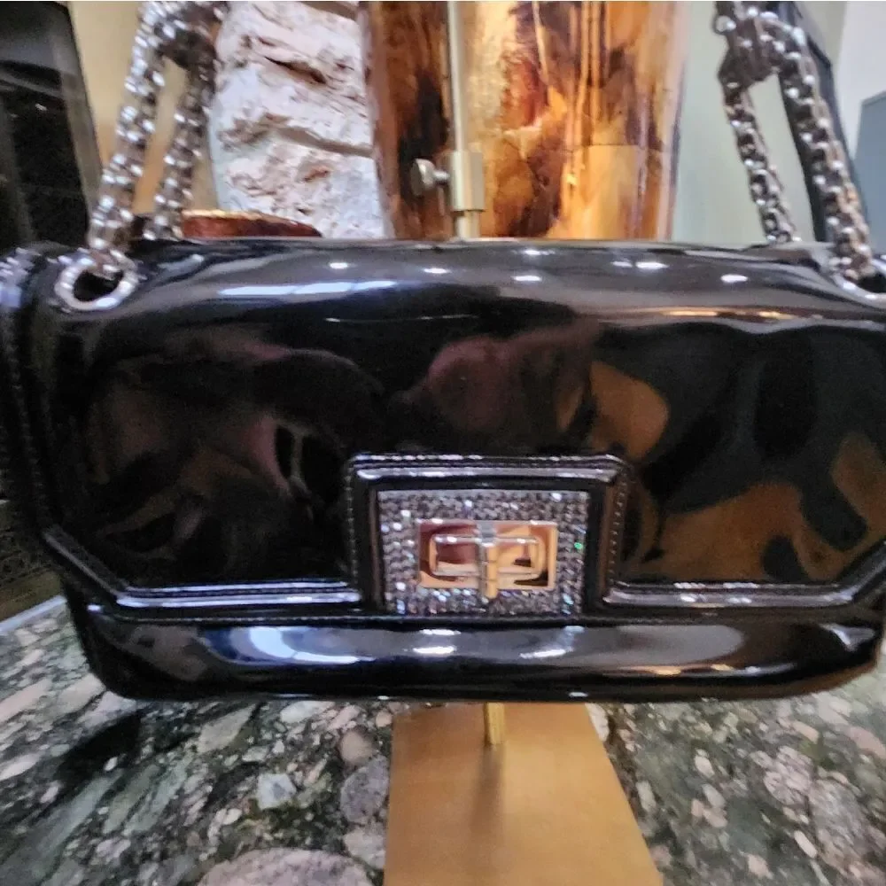 Chanel Black Patent Leather Handbag - Picture 6 of 16